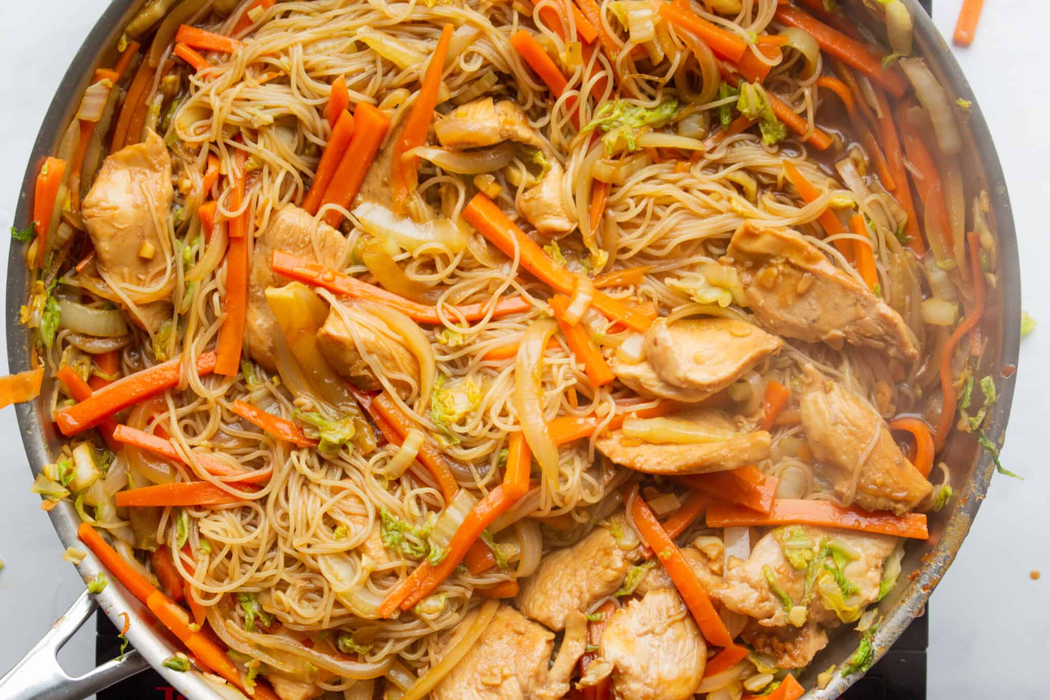 vermicelli chicken recipe rice spicy delicious left way use over