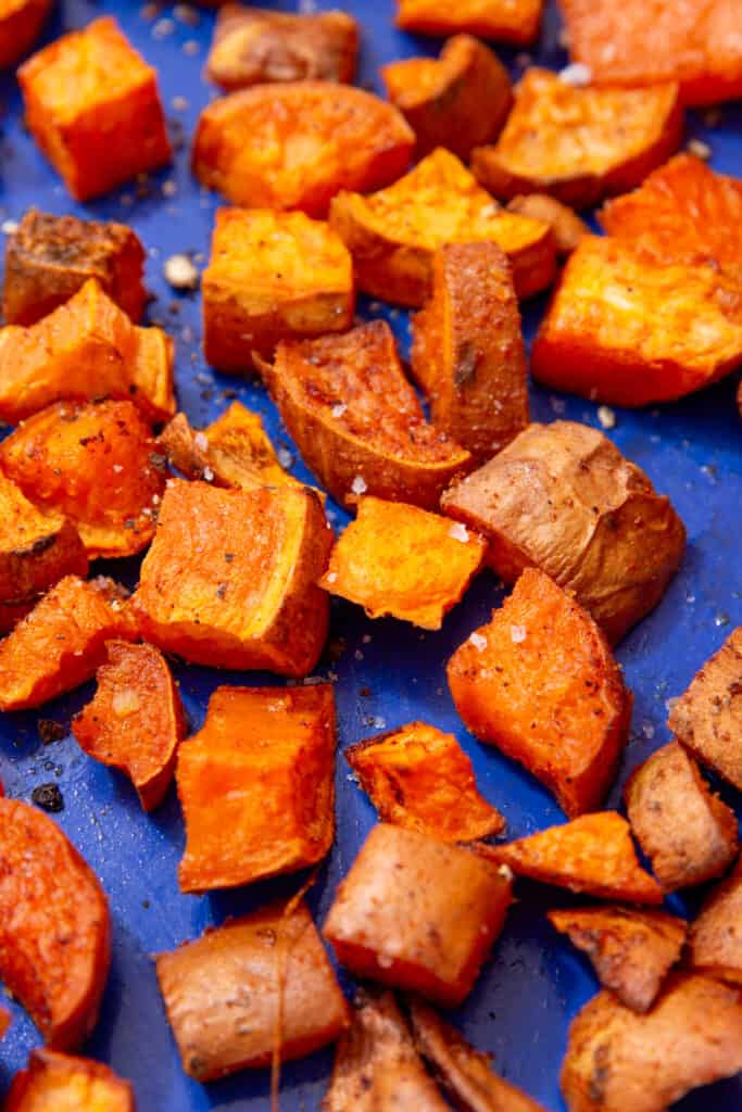 The BEST Roasted Sweet Potato Cubes – Beat The Budget